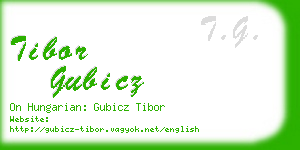 tibor gubicz business card